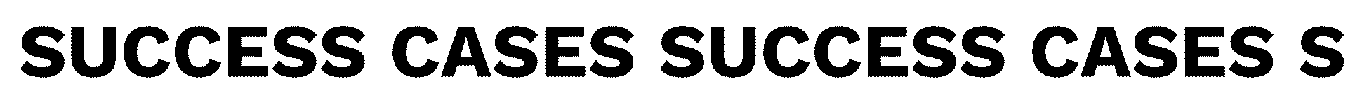 Scrolling 'Success Cases' banner text